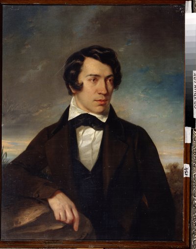 Aleksei Stepanovitš Khomjakovin (1804-1860) maalaus "Omakuva" 1842 Valtionmuseo Abramtsevo Estate, Moskova tekijältä Alexei Stepanovich Khomyakov