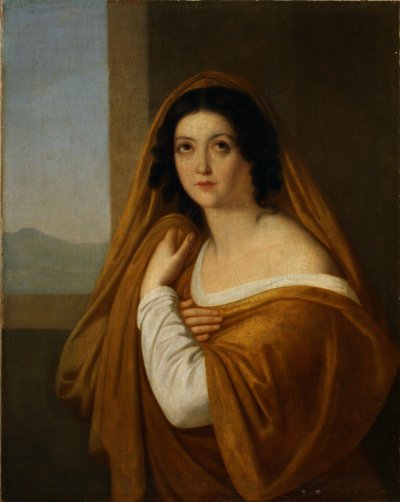 Prinsessa Jevdokia Avdotya Ivanovna Golitsynan muotokuva, os. Izmaylova 1794-1890, 1810-luku tekijältä Alexei Yegorovich Yegorov
