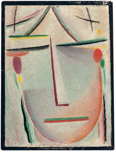 abstrakti pää; Abstract Head, n. 1921 tekijältä Alexej von Jawlensky