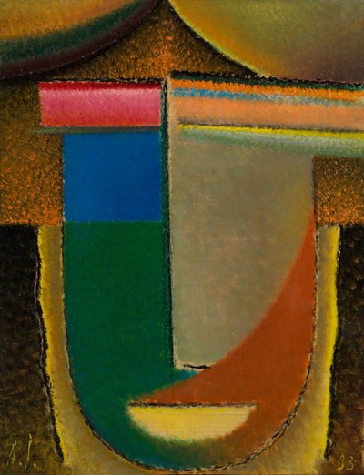 Abstract Head Africa, 1933 tekijältä Alexej von Jawlensky
