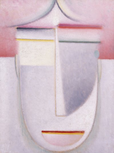 Abstract Head: Koostumus nro 2 "Talvi"; Abstract Head: Sävellys nro 2 "Talvi", n. 1924 tekijältä Alexej von Jawlensky