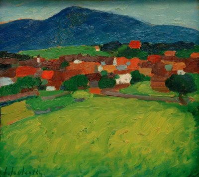 Murnaun kylä tekijältä Alexej von Jawlensky