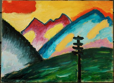 Einsamkeit - yksinäisyys (öljy pahville) tekijältä Alexej von Jawlensky