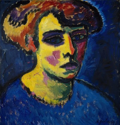 Naisen pää. Noin 1911 tekijältä Alexej von Jawlensky