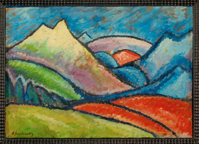 Maisema Oberstdorf (maalaus kankaalle) tekijältä Alexej von Jawlensky