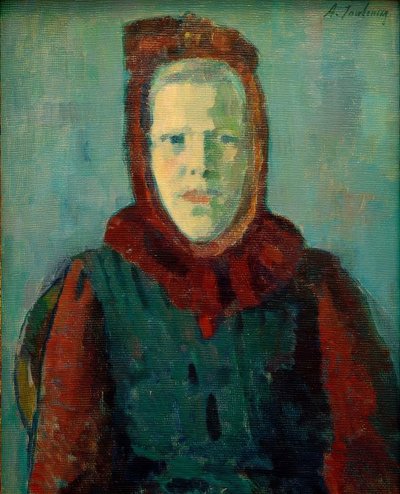 Hupullinen tyttö tekijältä Alexej von Jawlensky