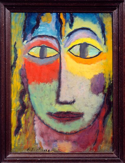 Meduusa. Venäläisen Aleksei von Javlenskin maalaus (Alexi von Jawlensky, Alexej von Javlenski) (1864-1941), 1900-luku. Lyon, Musee des Beaux Arts. tekijältä Alexej von Jawlensky