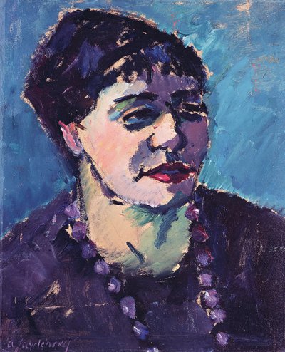 Rouva Epsteinin muotokuva (öljy pahville) tekijältä Alexej von Jawlensky