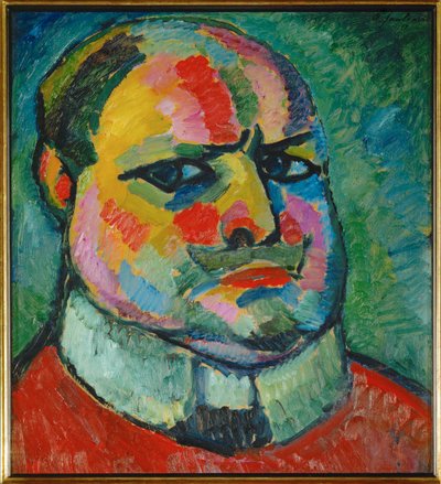 Selbstbildnis - Omakuva (öljy kankaalle) tekijältä Alexej von Jawlensky
