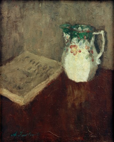 Asetelma kannulla ja kirjalla tekijältä Alexej von Jawlensky