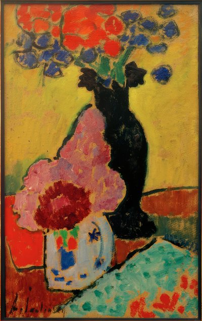 Stillleben mit schwarzer Maljakko tekijältä Alexej von Jawlensky