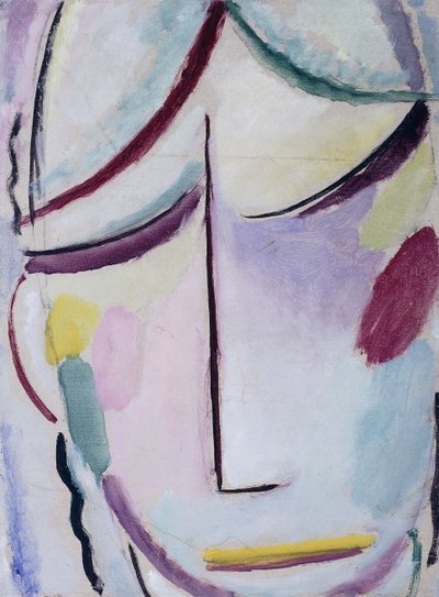 Vapahtajan kasvot; Heilandsgesicht, n. 1921 tekijältä Alexej von Jawlensky