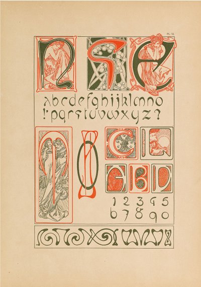 Koristeasiakirjat, 1902. tekijältä Alfons Marie Mucha