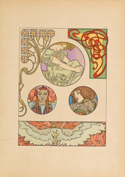 Koristeasiakirjat, 1902. tekijältä Alfons Marie Mucha