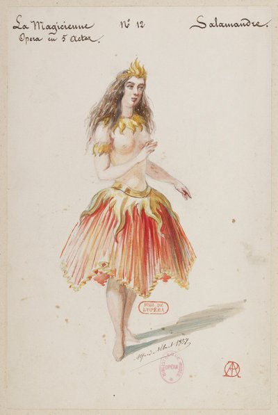 Halévy - La magicienne - Alfred Albertin pukumallit - 12. Salamandre tekijältä Alfred Albert