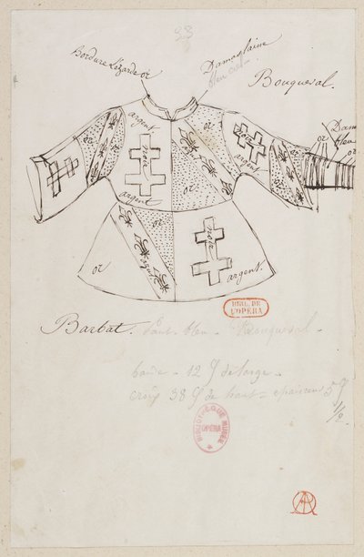Halévy - La magicienne - Alfred Albertin pukumallit - 33. Bouqueval, Barbat tekijältä Alfred Albert