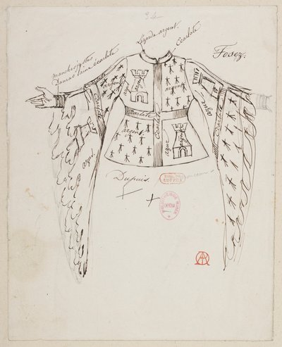 Halévy - La magicienne - Alfred Albertin pukumallit - 34. Fosez, Dupuis, Ponceau... tekijältä Alfred Albert