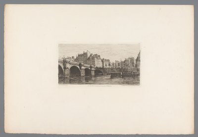 Näkymä Pont Neufille Le Pont Neuf (otsikko esineessä) Ranskalaiset etsaukset vuodelta 1874 (sarjan nimi) L