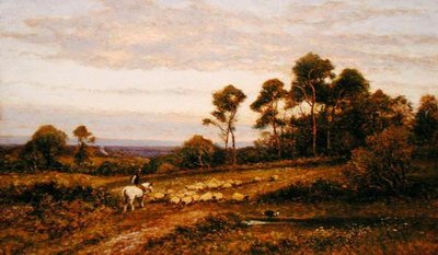 Surrey Pasture (öljy kankaalle) tekijältä Alfred Augustus Glendening
