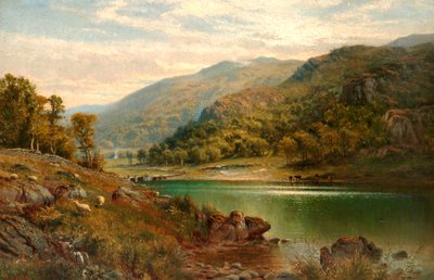 Llyn Mymbyr, Capel Curig, 1882 tekijältä Alfred Augustus Glendening