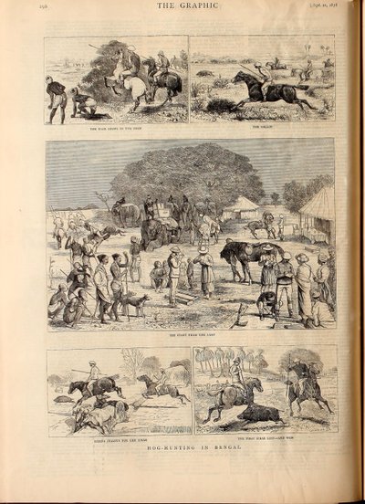 Sianmetsästys Bengalissa tekijältä Alfred Chantrey Corbould