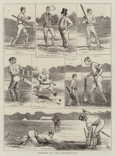 Krikettikentän huumoria tekijältä Alfred Chantrey Corbould