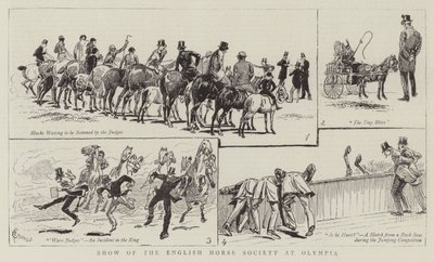 Englannin hevosseuran esitys Olympiassa tekijältä Alfred Chantrey Corbould
