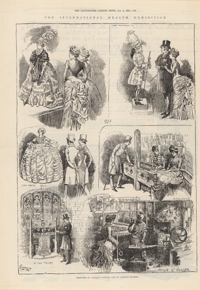 Luonnoksia antiikkipuvusta ja muinaisesta Lontoosta tekijältä Alfred Chantrey Corbould