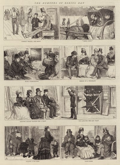 Tapaninpäivän huumoria tekijältä Alfred Chantrey Corbould