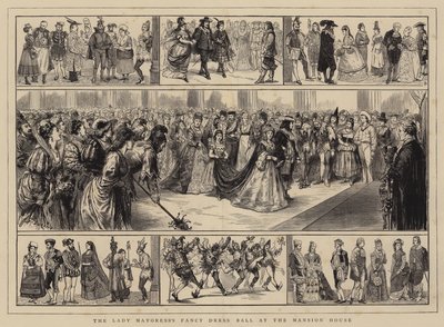 Lady Mayoress Fancy Dress Ball Mansion Housessa tekijältä Alfred Chantrey Corbould