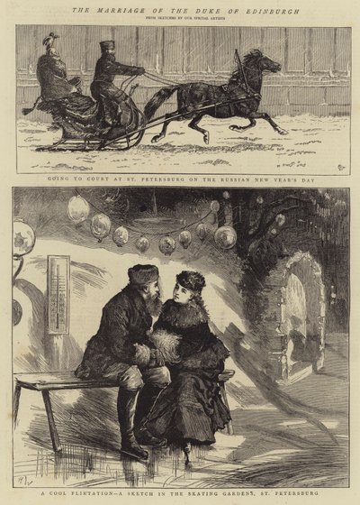 Edinburghin herttuan häät tekijältä Alfred Chantrey Corbould