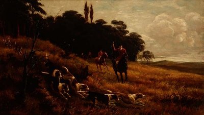 Full Cry (öljy kankaalle) tekijältä Alfred Charles Havell