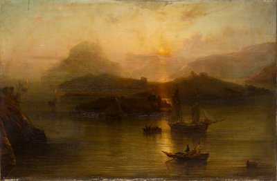 "Wicklow Head ja Blackrock Castle", 1827-1883 tekijältä Alfred Clint