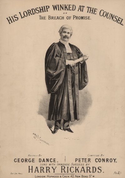 Hänen herrautensa silmää silmää neuvoja tai lupauksen rikkominen (väri litho) tekijältä Alfred Concanen
