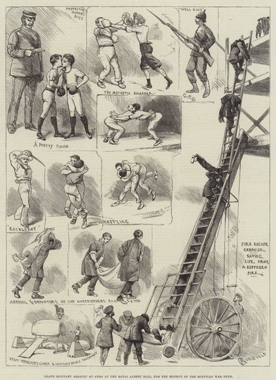 Grand Military Assault at Arms Royal Albert Hallissa Egyptin sotarahaston hyödyksi tekijältä Alfred Courbould