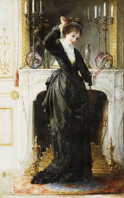 Buduaarissa, tekijältä Alfred Emile Stevens