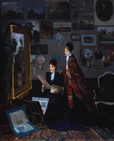 Studiossa tekijältä Alfred Emile Stevens
