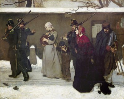 Mitä kutsutaan Vagrancyksi tai Vincennesin metsästäjät, 1854 tekijältä Alfred Emile Stevens