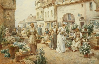 Kukkatori, Ranska, 1900 tekijältä Alfred Glendening