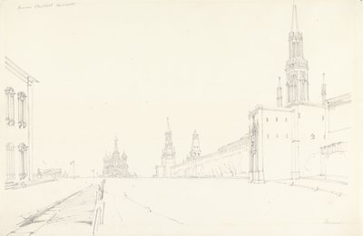 Moskova, 1827 (grafiitti paperille) tekijältä Alfred Gomersal Vickers