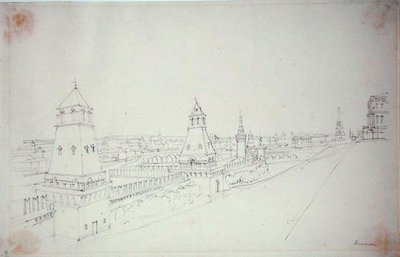 Moskova, 1827 tekijältä Alfred Gomersal Vickers