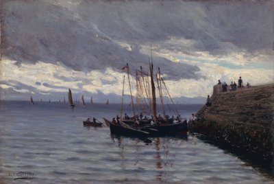 Arrivée des pêcheurs de sardines tekijältä Alfred Guillou