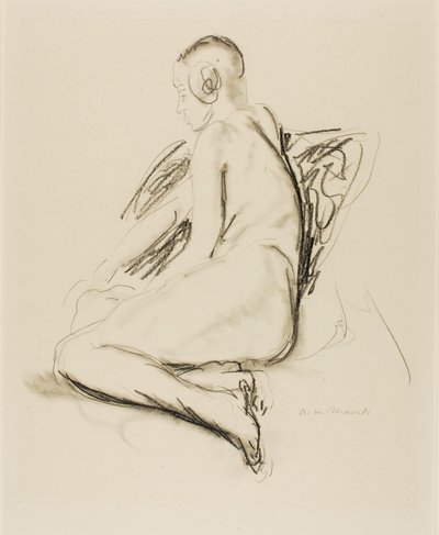 Istuva alaston tekijältä Alfred H. Maurer