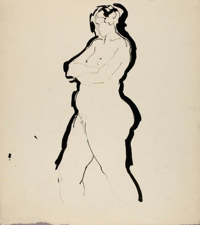 Seisominen alasti tekijältä Alfred H. Maurer