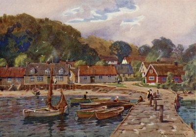 Arild, kalastajakylä Mollen lähellä tekijältä Alfred Heaton Cooper