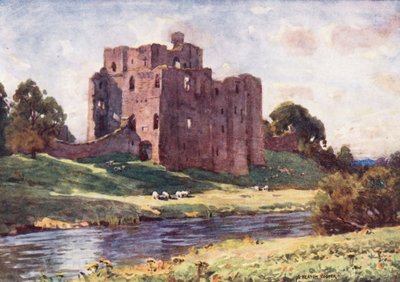 Lake District: Brougham Castle, Penrith (värilitro). tekijältä Alfred Heaton Cooper