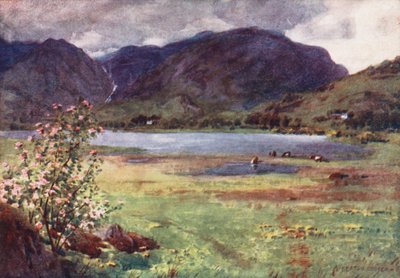 Lake District: Langdale Tarn (värilitro): Little Langdale Tarn (värilitro) tekijältä Alfred Heaton Cooper