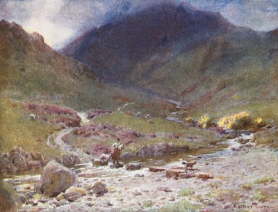 Lake District: Easedale, Grasmere (värilitro). tekijältä Alfred Heaton Cooper