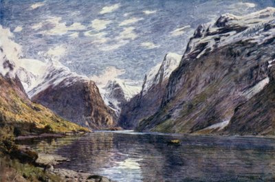 Loen Vand ja jäätikkö, Nord Fjord tekijältä Alfred Heaton Cooper