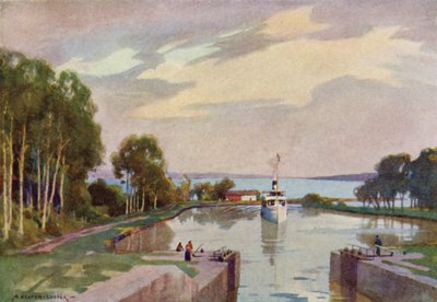 Sjotorpin sulut, Gotan kanava tekijältä Alfred Heaton Cooper